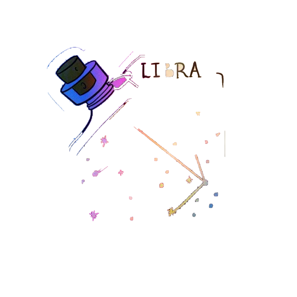 Libra Holographic Stickers